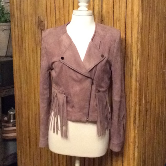 Fate Jackets & Blazers - Fate Faux Suede Moto Jacket